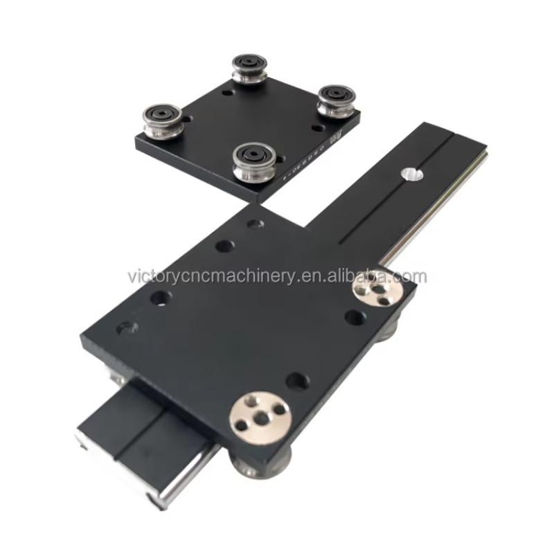 Linear Guide Rail - OSGB10UU-4 With Four Wheels Black Dual-Axis