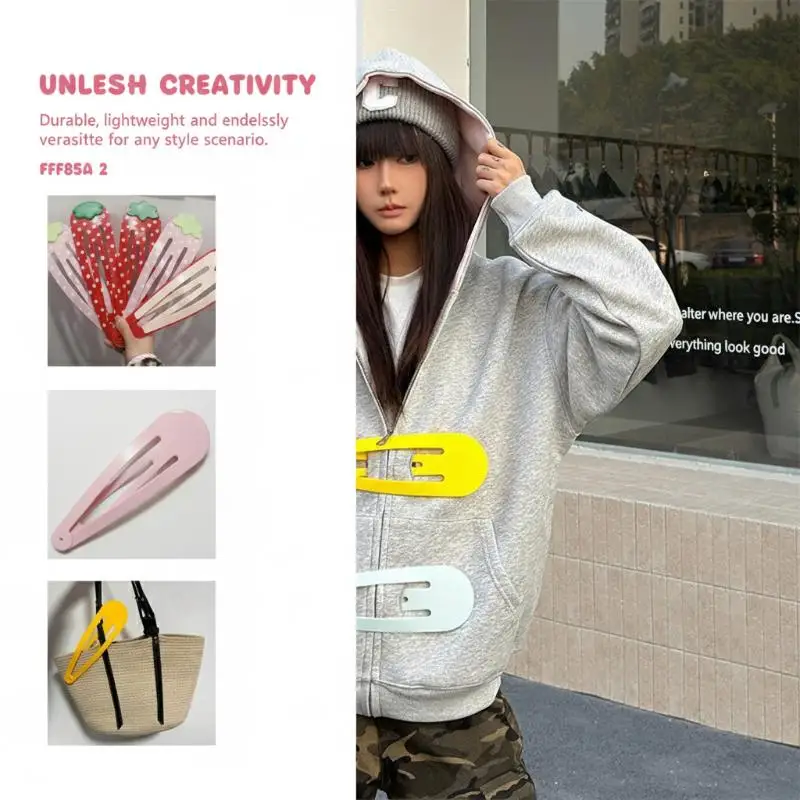 3D Printing Metal - Funny Extra-large Hair Clips Polka Dot
